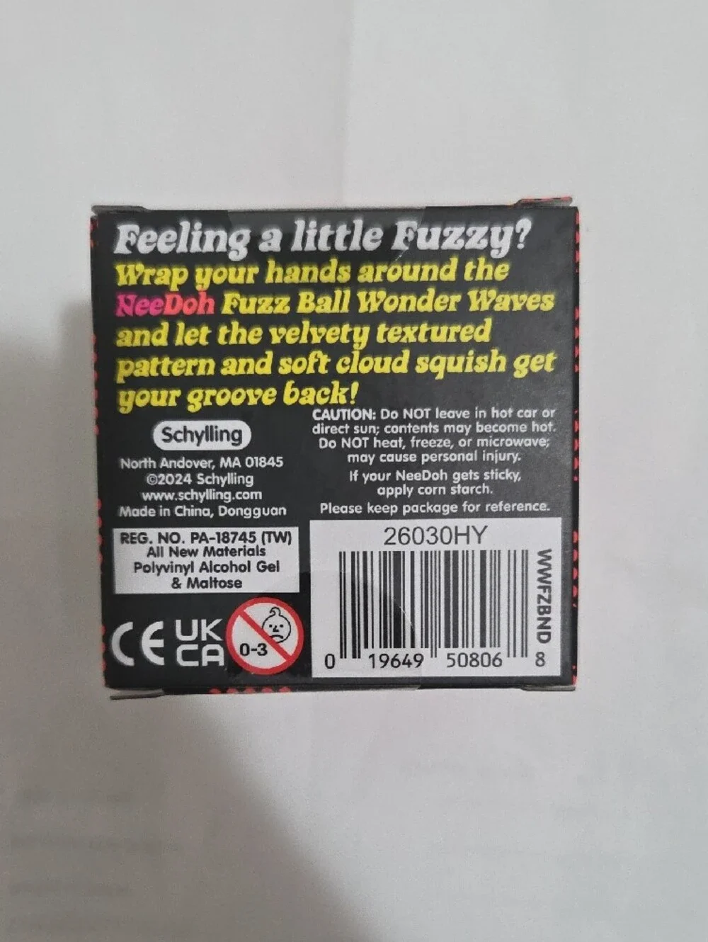 NeeDoh Fuzz Ball -Bright Orange